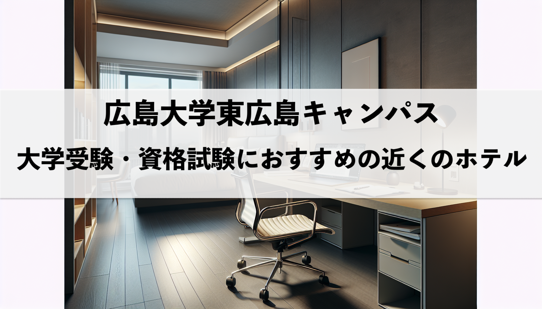 広島大学東広島キャンパス近くの受験におすすめのホテル