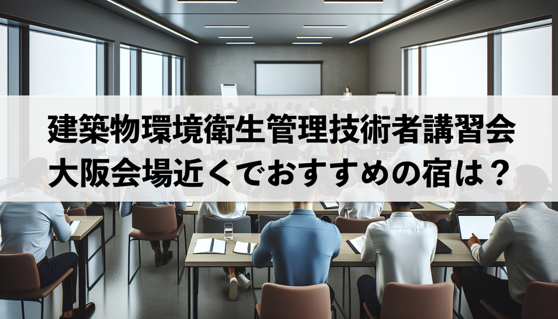 建築物環境衛生管理技術者講習会 大阪会場近くでおすすめの宿は？