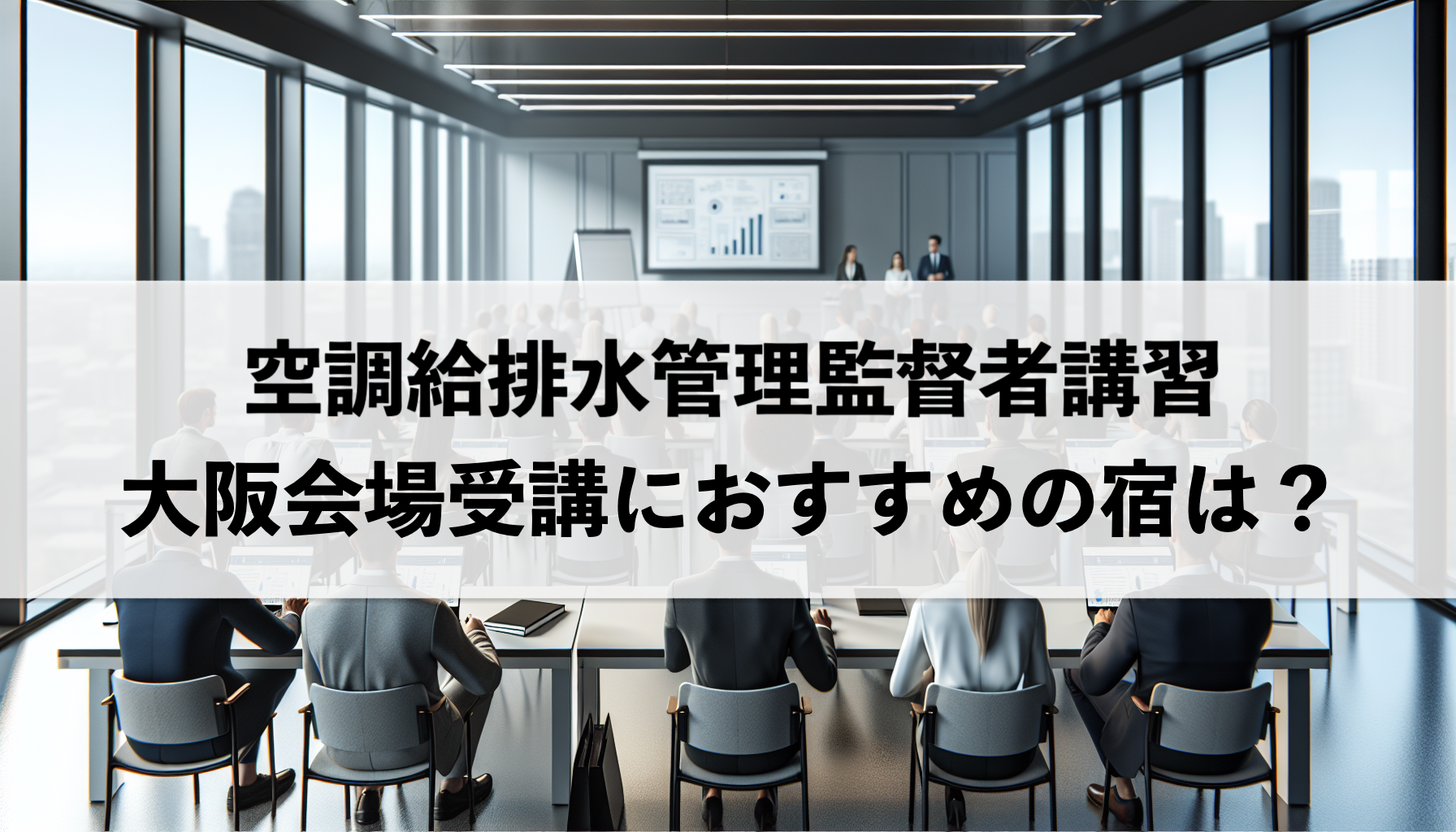 空調給排水管理監督者講習の大阪会場での受講におすすめの宿