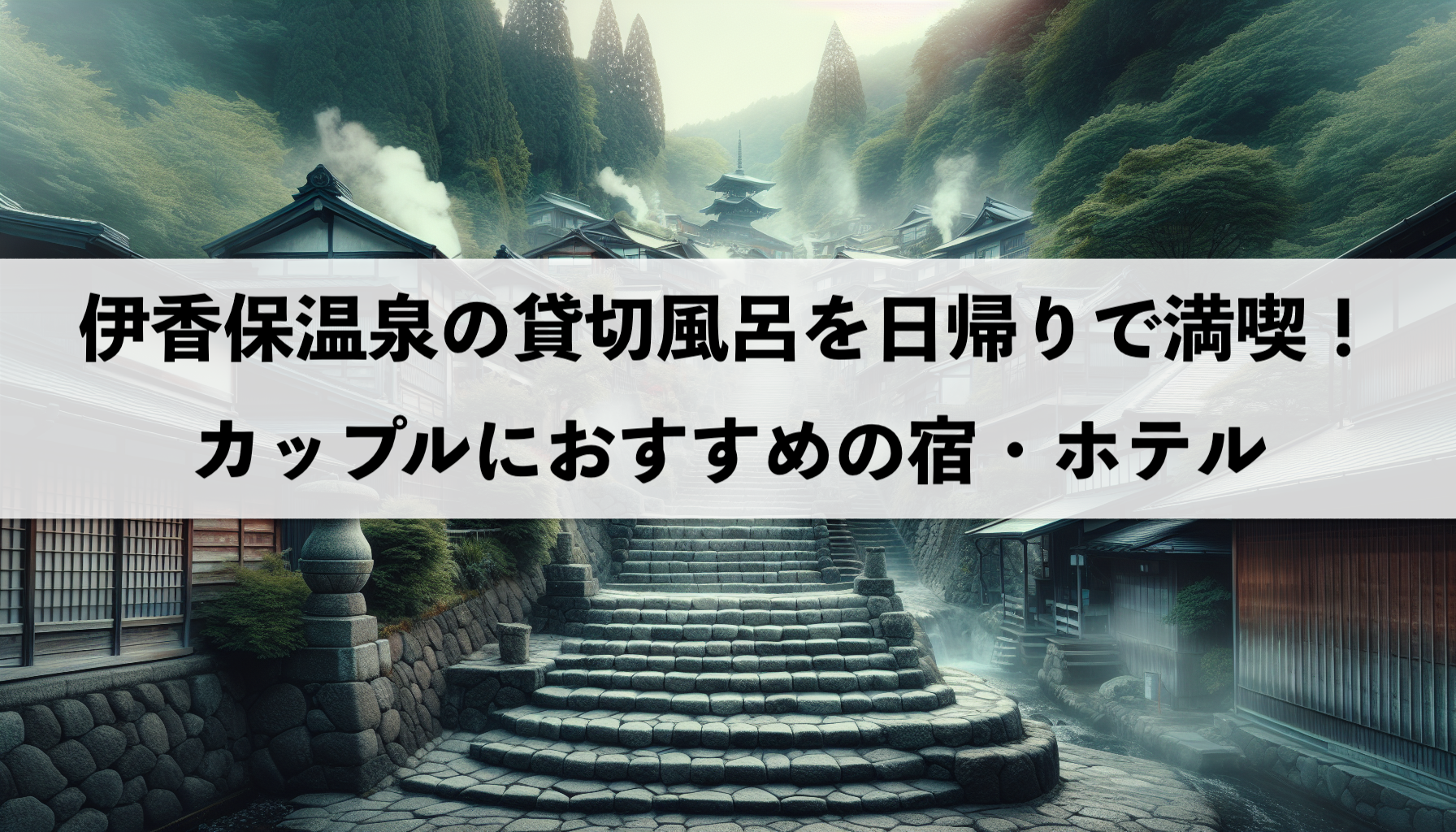 伊香保温泉で貸切風呂を日帰りで利用できるカップルのおすすめの宿