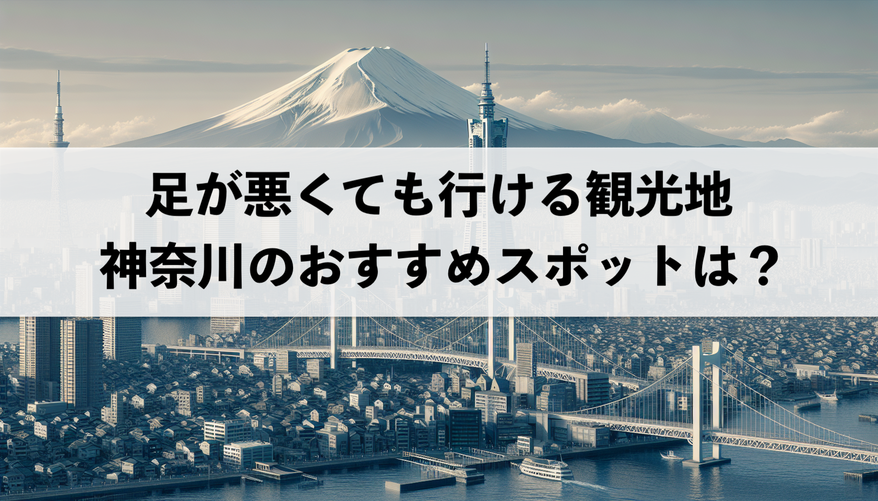 足が悪くても行ける神奈川のおすすめ観光地